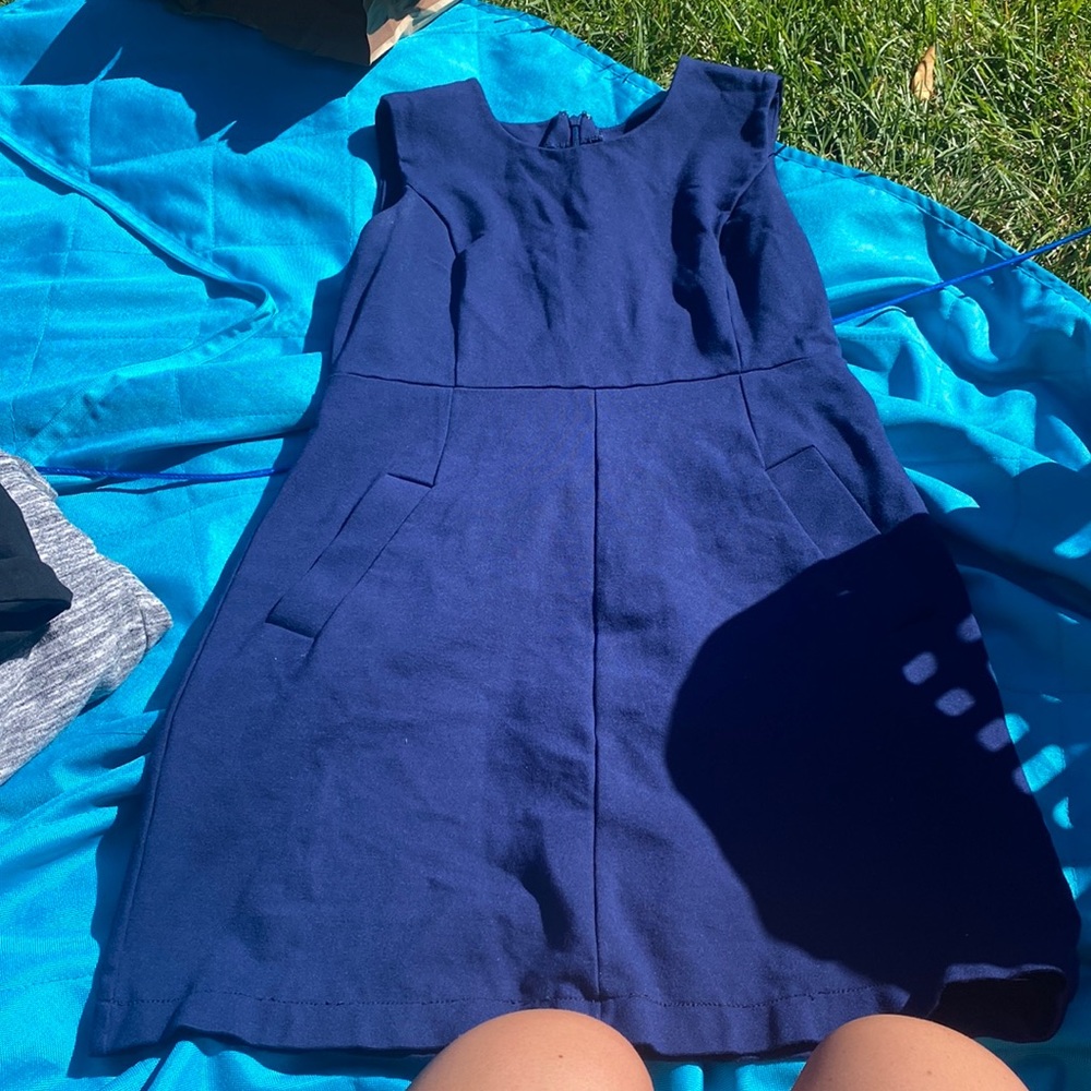Blue dress with pockets